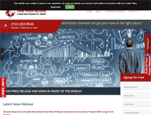 Tablet Screenshot of crwepressrelease.com